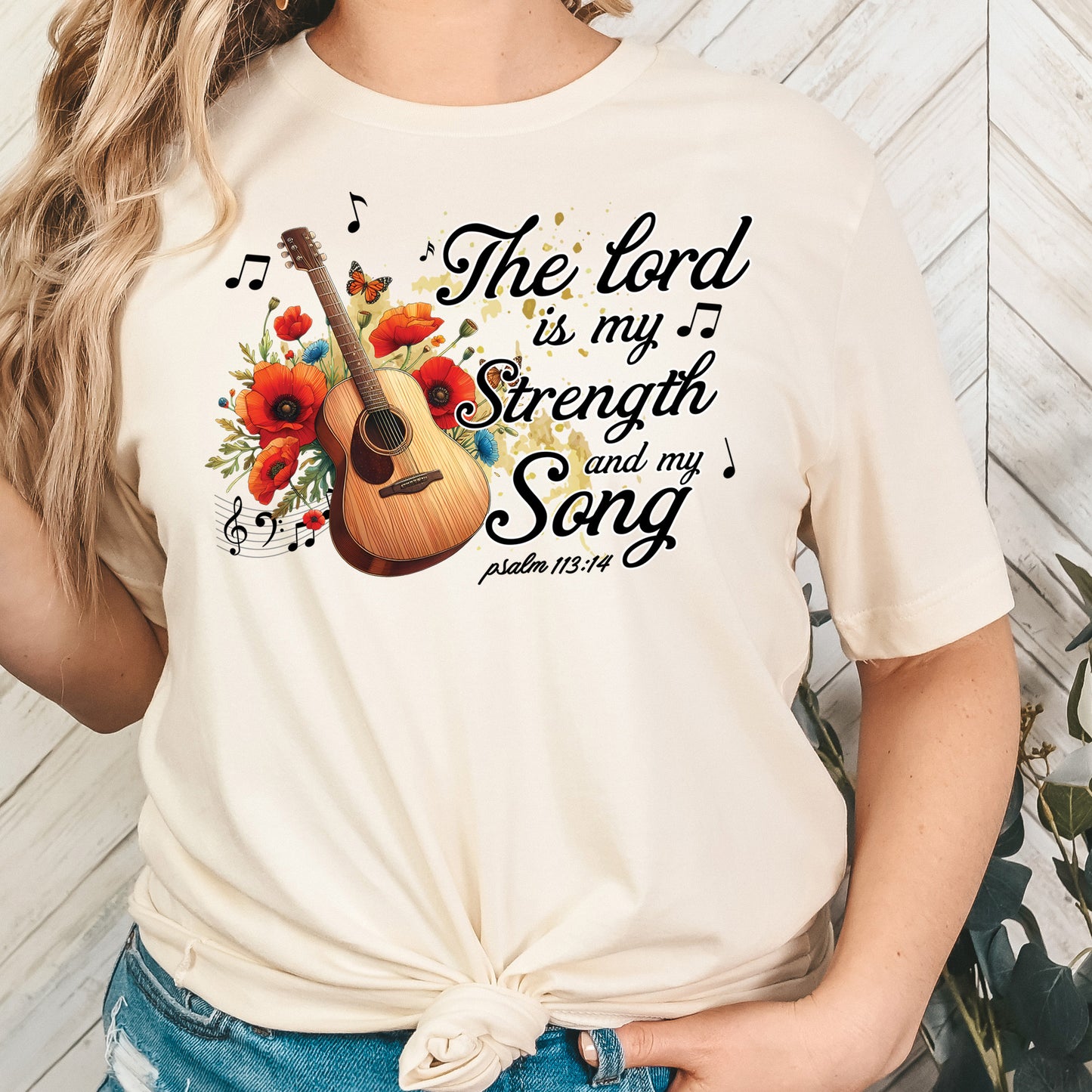 The Lord is My Strength and My Song- 11" wide DTF Transfer