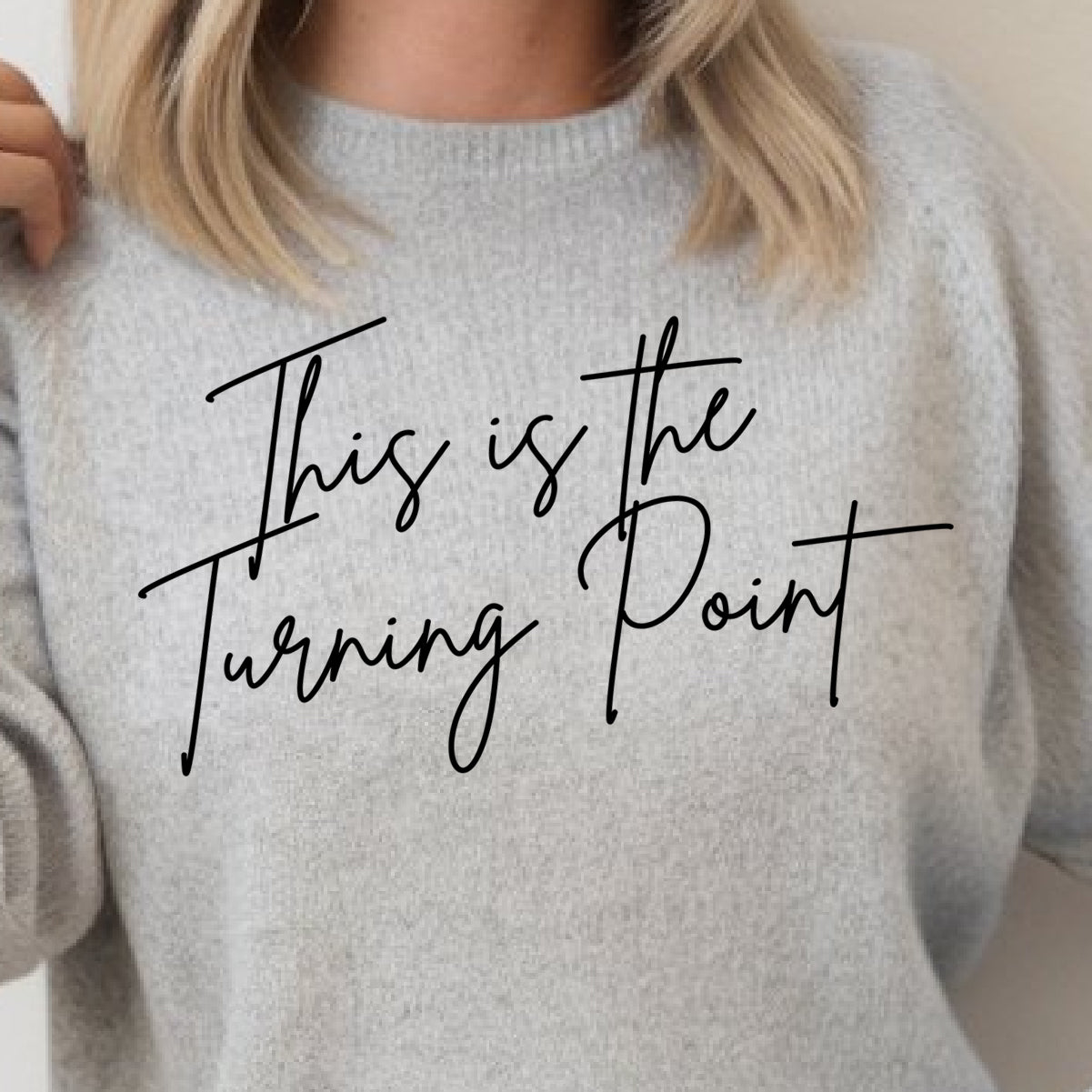**PREORDER** This is the Turning Point- Single Color (black)- 11.5” wide Single Color Transfer