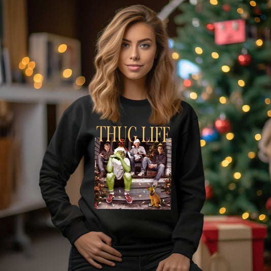 Christmas Thug Life- 11" wide DTF Transfer