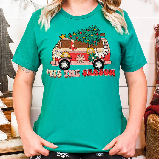 Tis the Season *full color matte clear film*- 11.5" wide Plastisol Screen Print Transfer