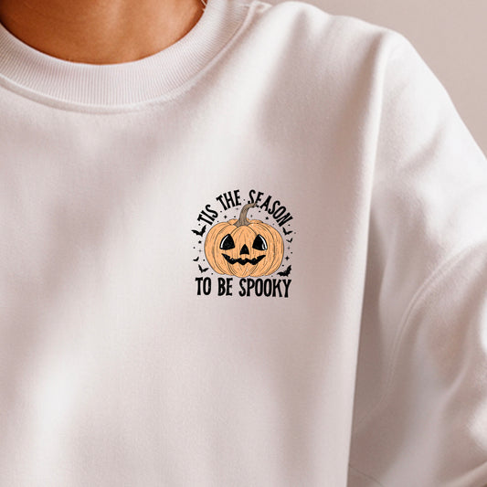 Tis the Season to Be Spooky Pumpkins (pocket)- 3.2” wide DTF Transfer