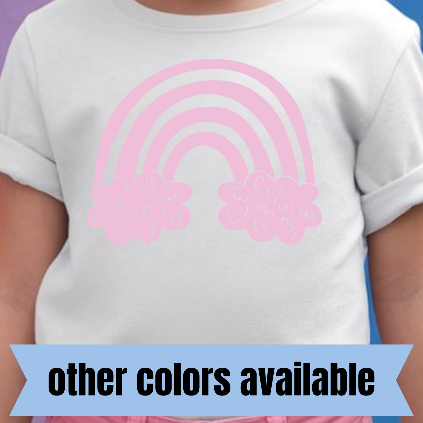 Cute Rainbow- Single Color DTF Transfer