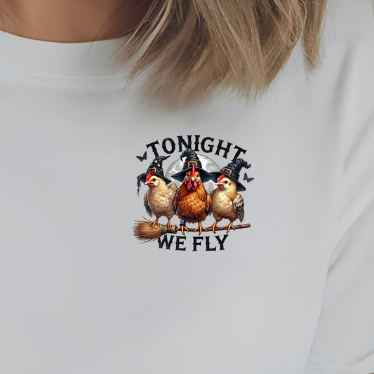 Tonight We Fly (pocket)- 3.1” wide DTF Transfer