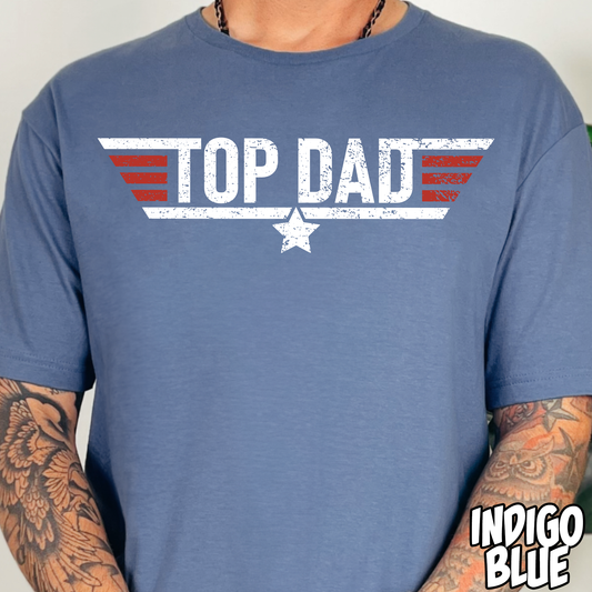 Top Dad- Full Color DTF Transfer
