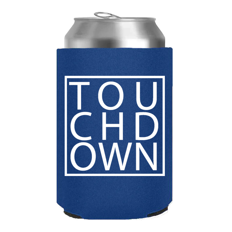 Touchdown (Pocket/Koozie)- Single Color (white)- 3" wide Plastisol Screen Print Transfer