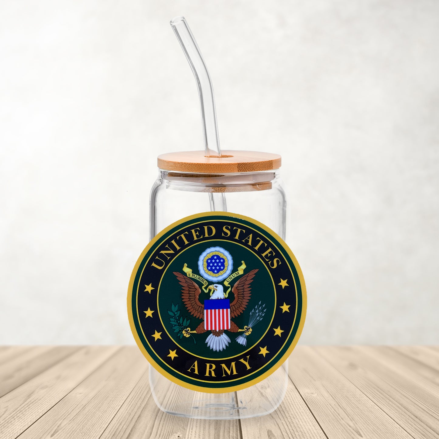 United States Army UV DTF- 16oz Cup Decal