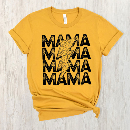 Volleyball Mama- Single Color (black)- 11.5" wide Plastisol Screen Print Transfer