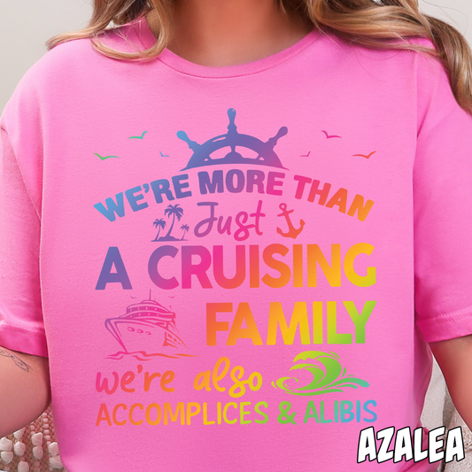 We're More Than Just a Cruising Family, We're Also Accomplices & Alibis-Full Color DTF Transfer