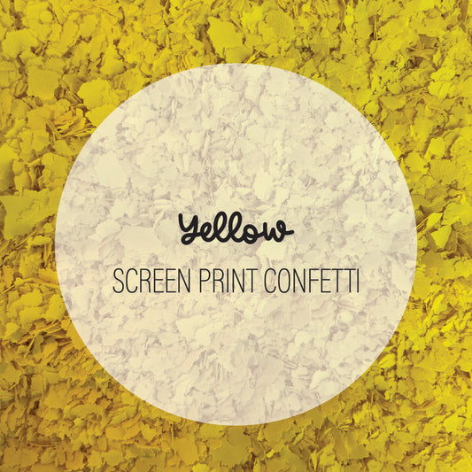 Yellow Screen Print Confetti