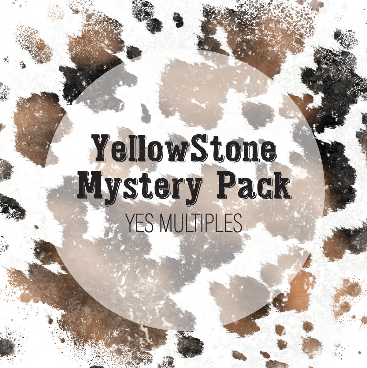 Yellow Stone Mystery Pack- YES Multiples- 10 Plastisol Screen Print Transfers